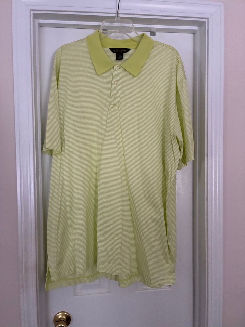 Brooks‎ Brothers Men's XXL Light Lime Green Short Sleeve Polo